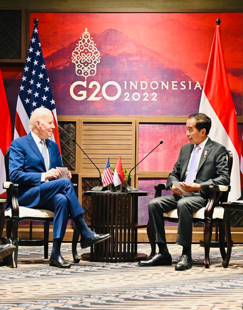 Jokowi Lakukan Pertemuan Bilateral Dengan Joe Biden