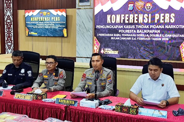 Narkoba Senilai Rp2,6 Miliar Nyaris Beredar di Balikpapan, Mayoritas  Libatkan GenZ